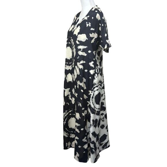 Alembika maxidress, black/ivory, bohemian, artsy, avant-garde, Israeli design - Picture 2 of 6